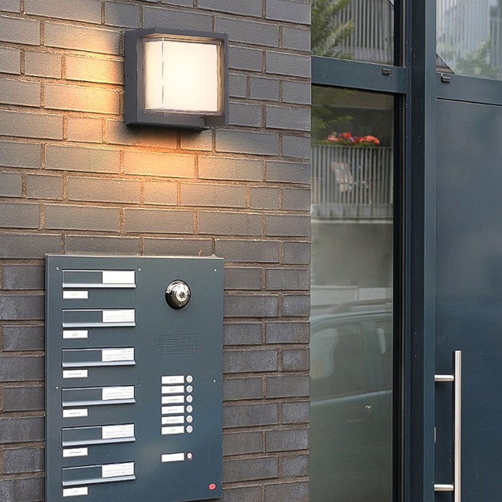 Modern Outdoor Round Square Waterproof Wall Light For Villa Garden Balcony Door Front