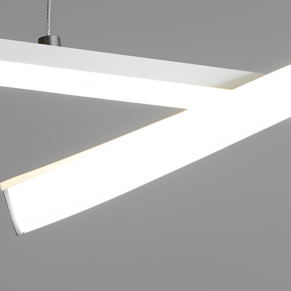 Double Wavy Hanging Ceiling Lamp Ha077473