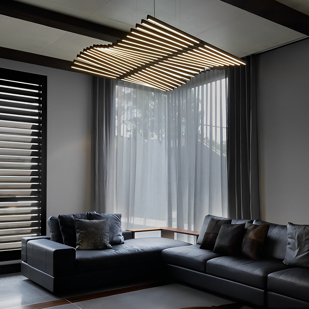 Waves Fishbone Pendant Light Ha084944
