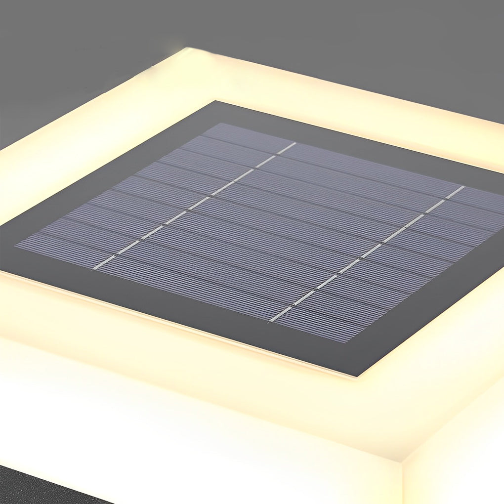 Square Solar Post Caps Light Ha091711