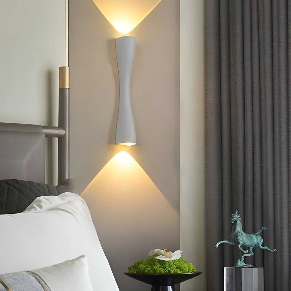 Electroplated Metal Led Up And Down Lights