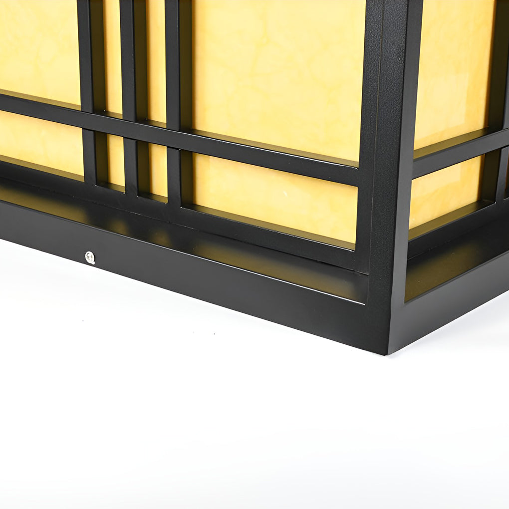 Retro Square Waterproof Outdoor Post Caps Lights