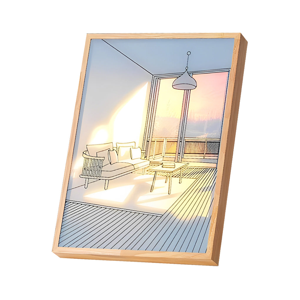 Ins Dimmable Led Painting Night Light Ha090908