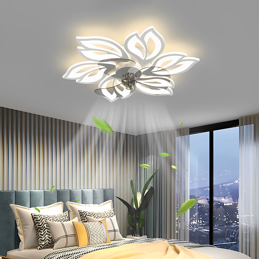 Flower Led Modern Ceiling Fan Li002102