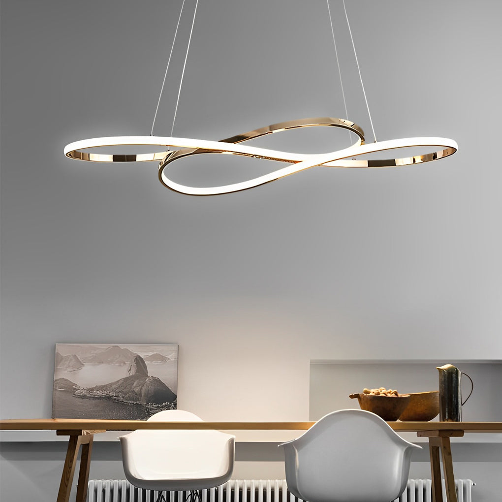 Wavy Double Ceiling Hanging Lamp Li002264
