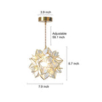 Gardenia Petals Romantic Pendant Light Li002523
