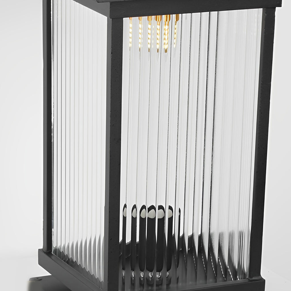 Retro Glass Modern Solar Fence Post Lights Li002318