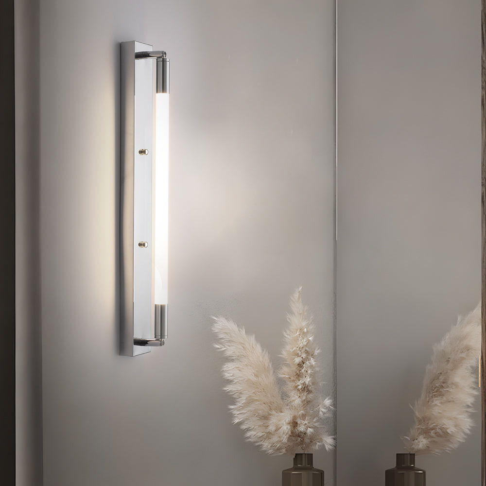 19 68 Acrylic Tube 1 Light Led Wall Lights Indoor Black Gold Chrome Base