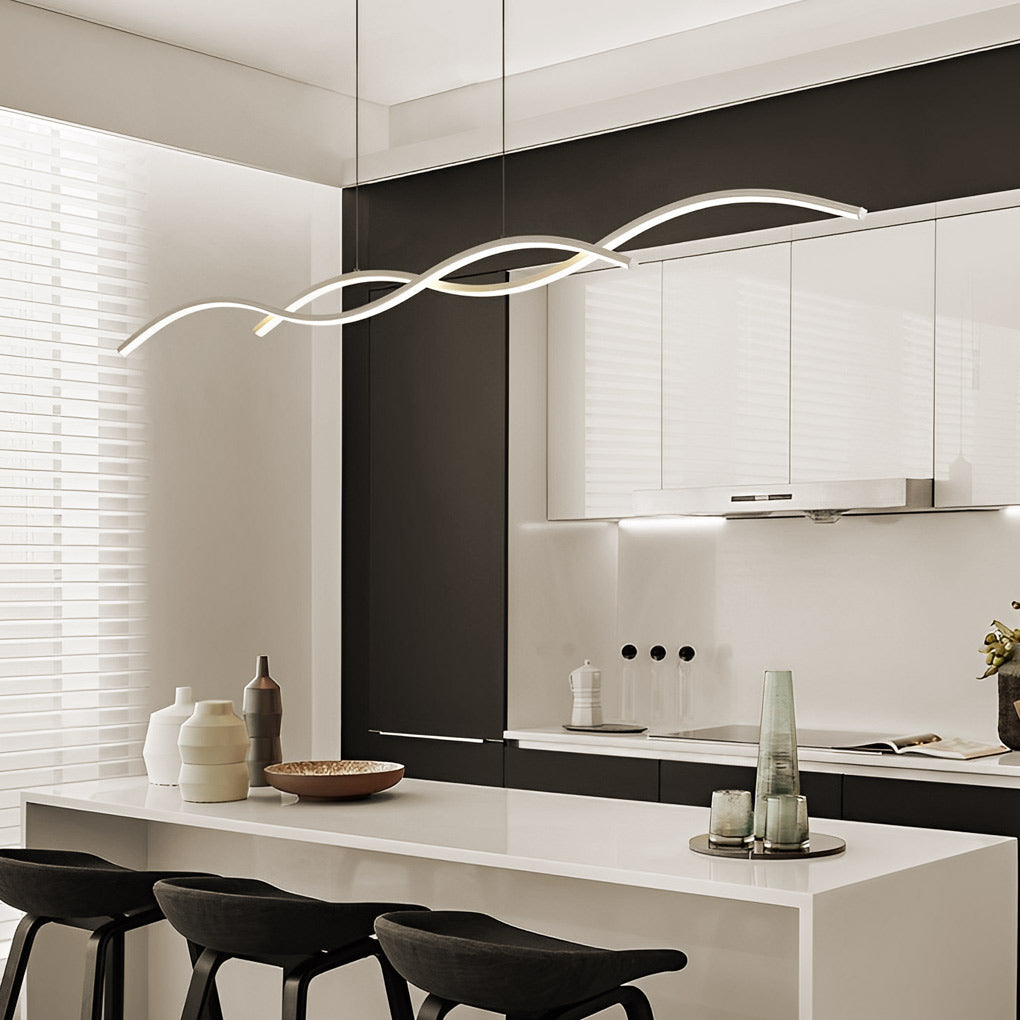 Wavy Lines Kitchen Ceiling Lamp Ha082788