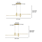 Minimalist Lines Led Modern Chandelier Ha098558