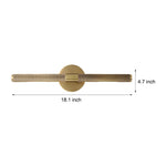 Modern Knurled Texture Led Bathroom Vanity Light Swiveling Head