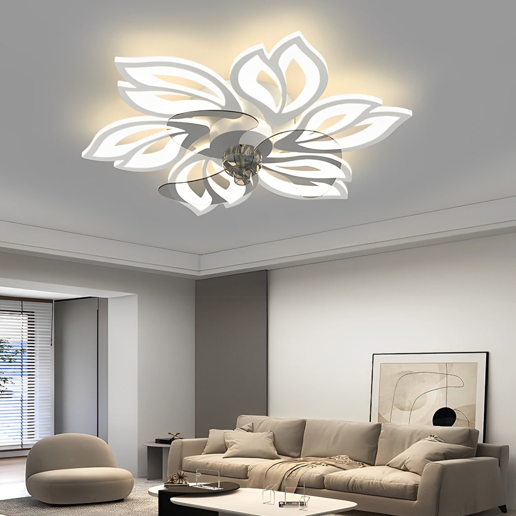 Flower Led Modern Ceiling Fan Li002102