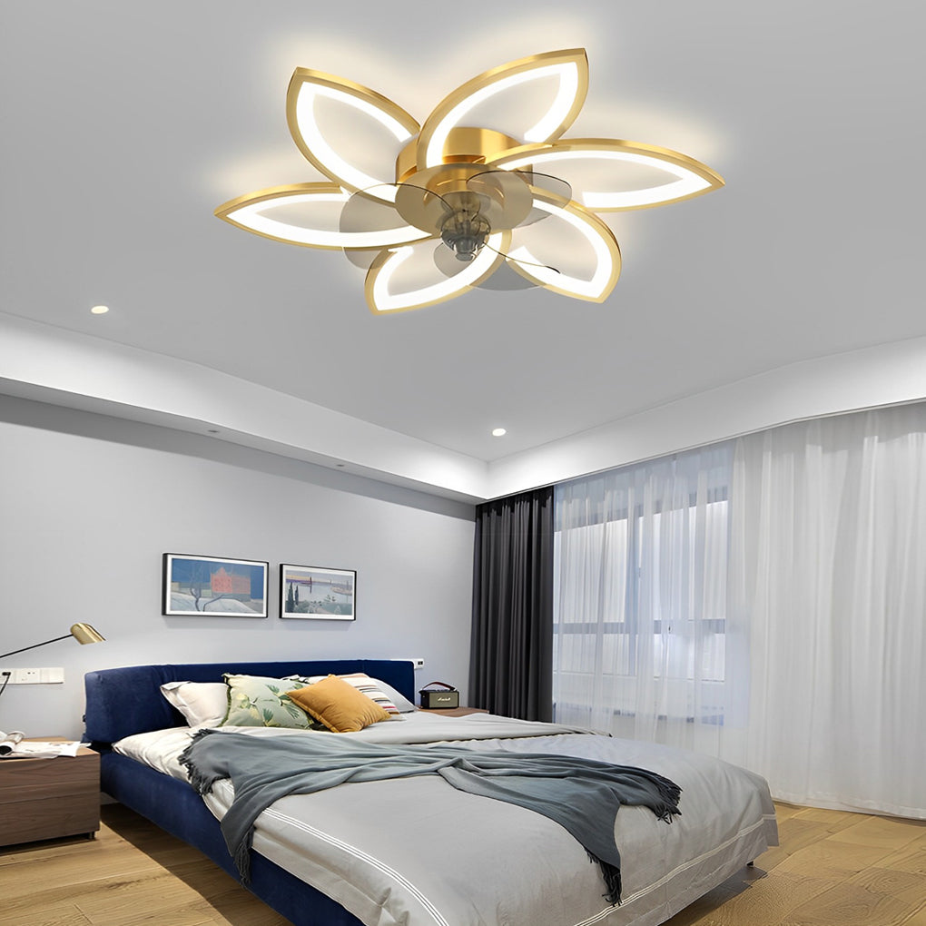 Flower Led Modern Ceiling Fan Li002102