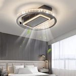 19 7 In Nordic 6 Speeds Bladeless Ceiling Fan With Led Light Remote Control
