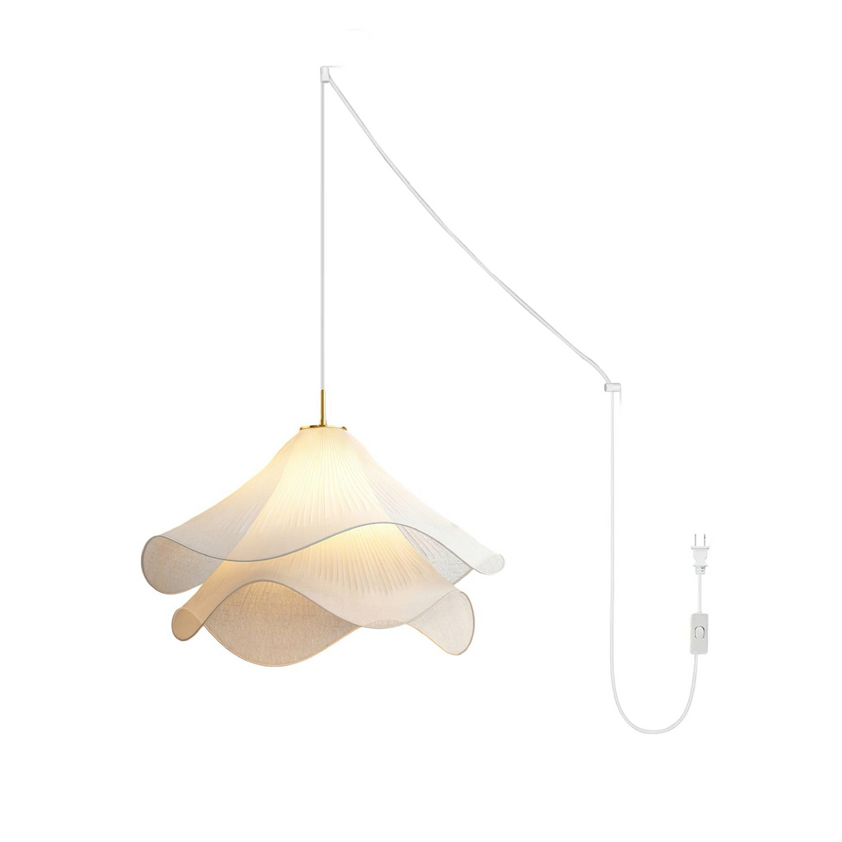 Ethereal Bloom Plug In Pendant Light