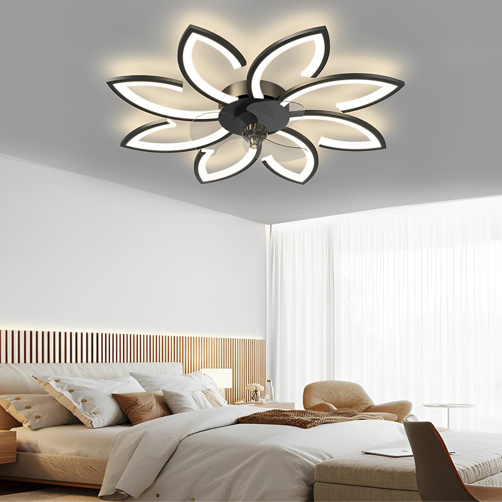 Flower Led Modern Ceiling Fan Li002102