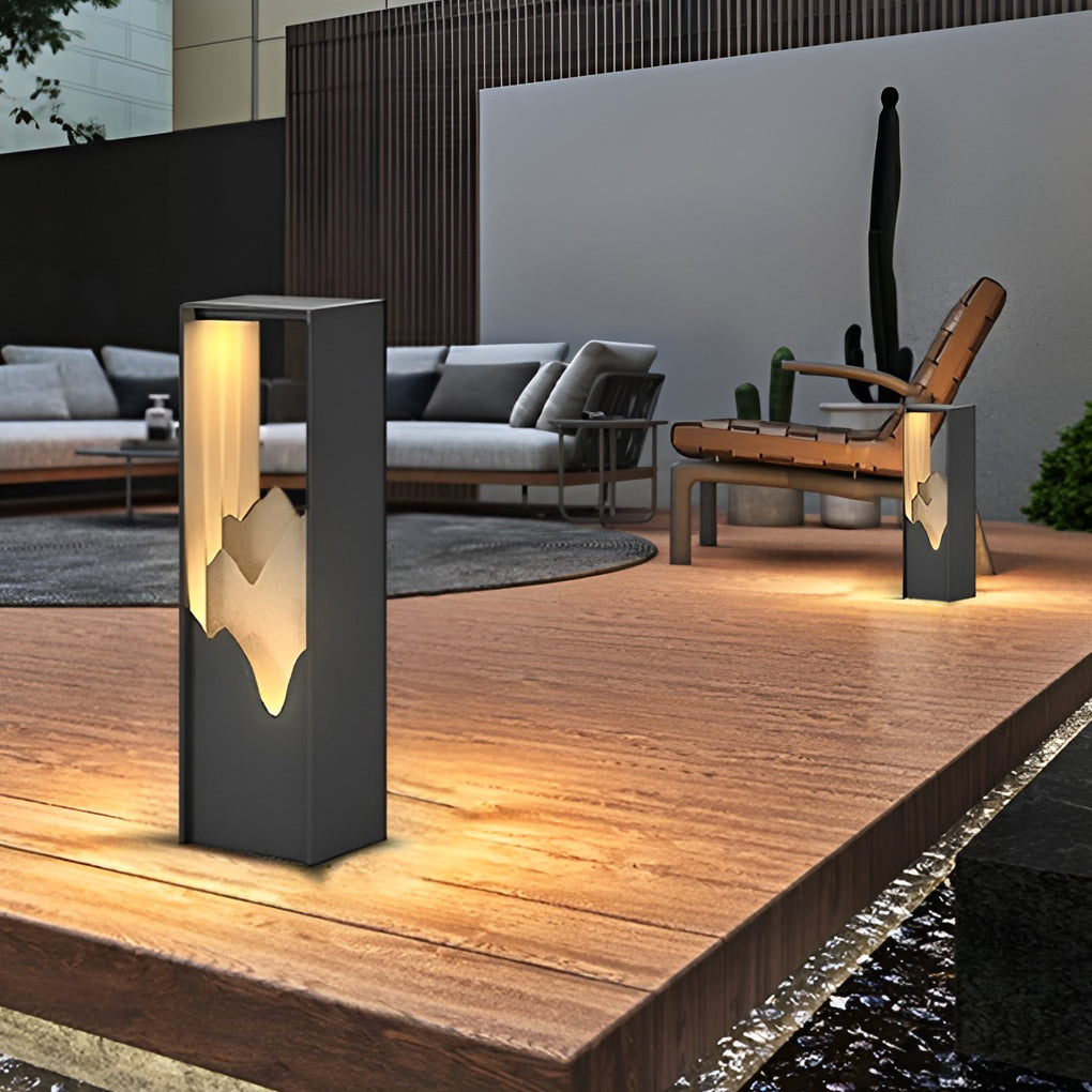 Outdoor Waterproof Grass Light Solar Landscape Design Art Led Garden Lighting