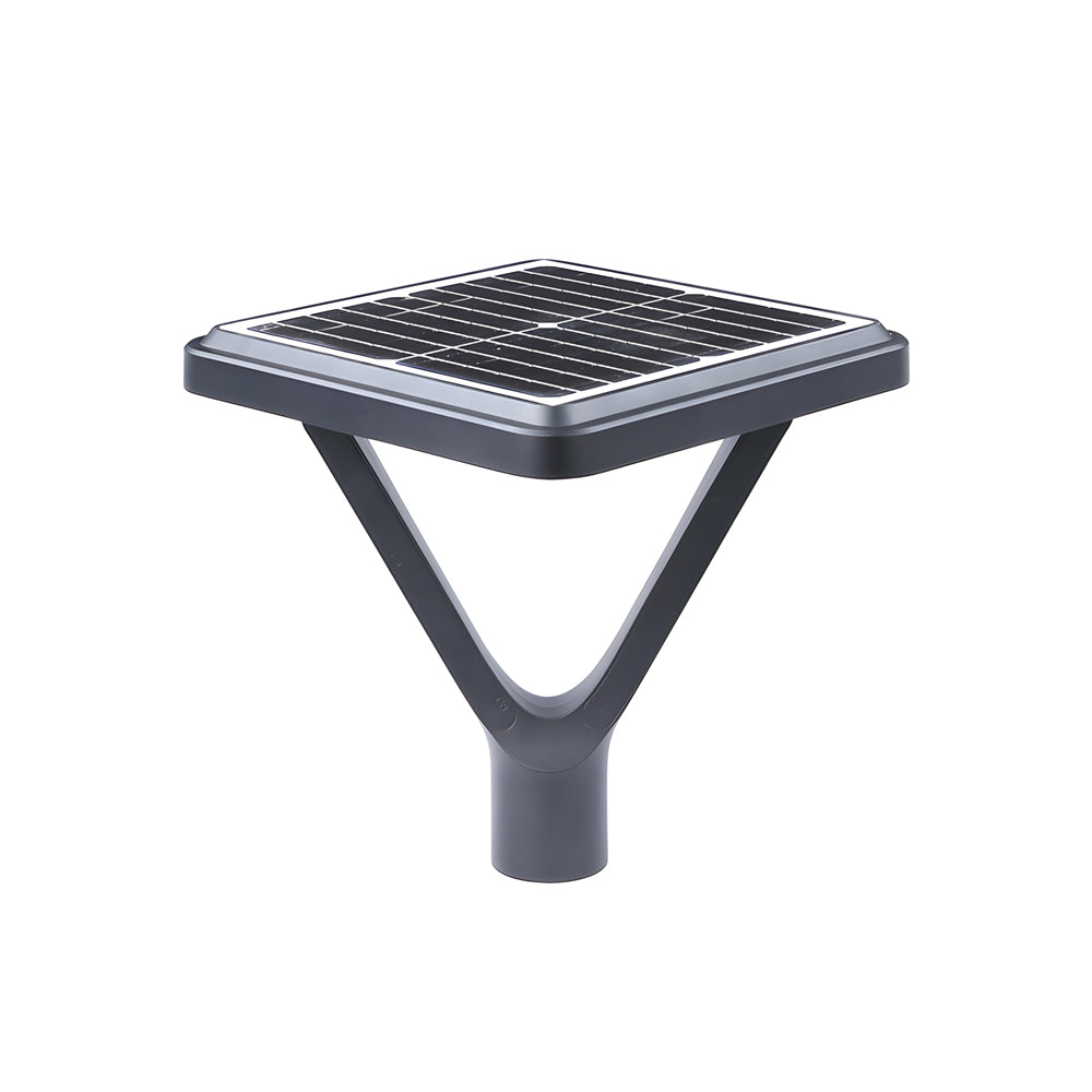 Black Led Solar Lamp Post And Pole Street Lights