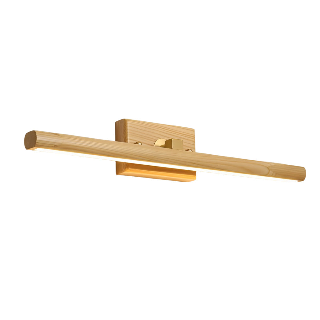 Rotatable Wood Bathroom Vanity Light Dimmable Led