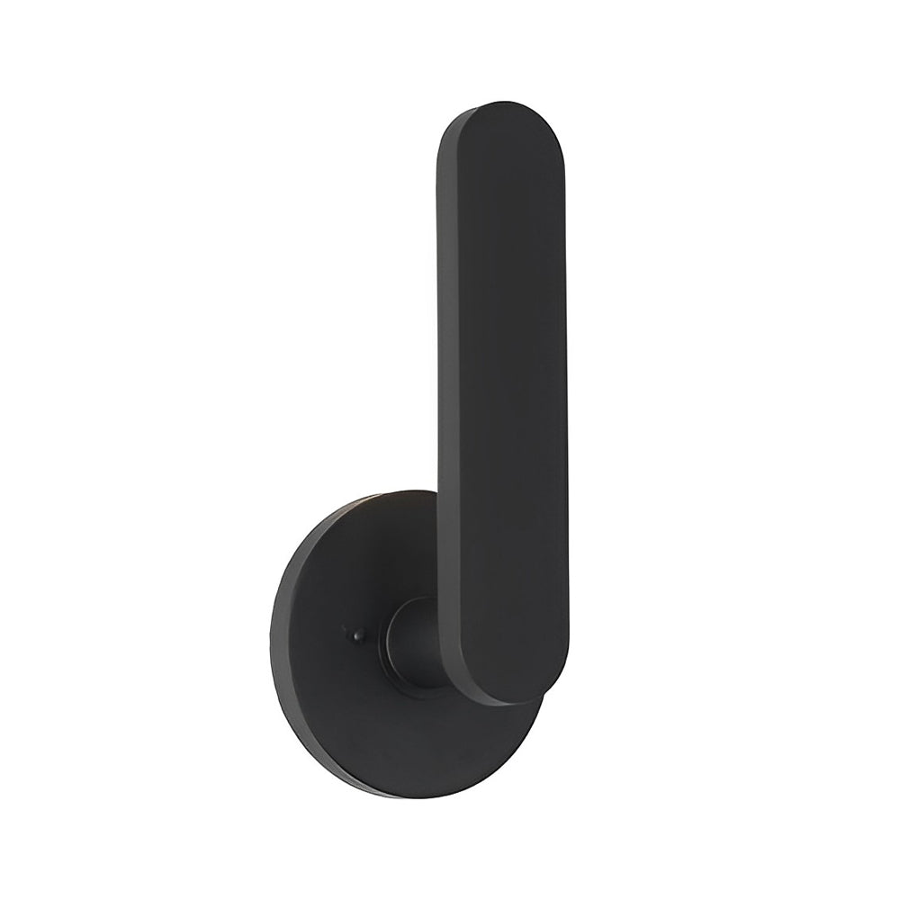 12 In High Matte Black Aluminum Armed Led Outdoor Wall Light