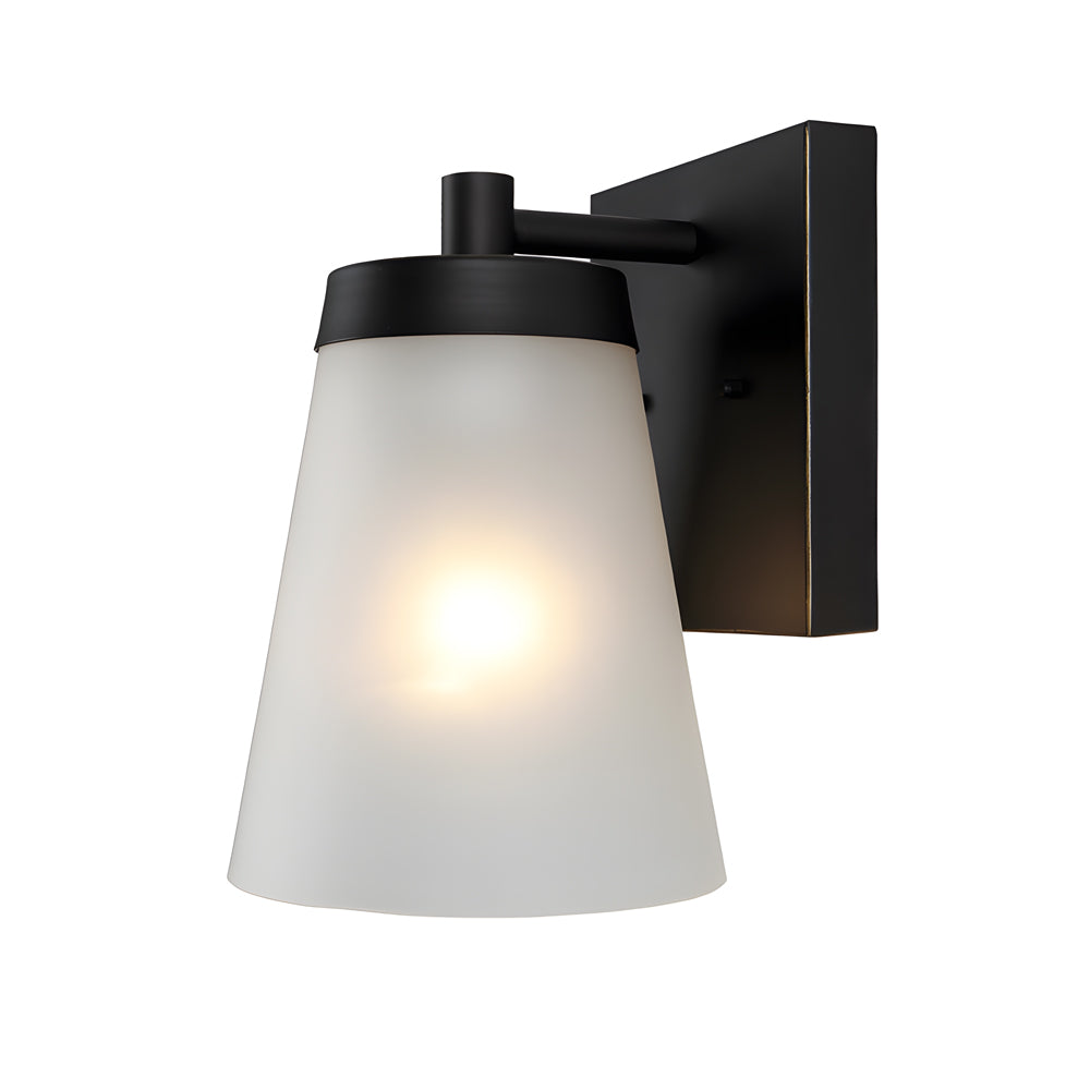 1 Light Glass Waterproof Sensor Outdoor Wall Sconce