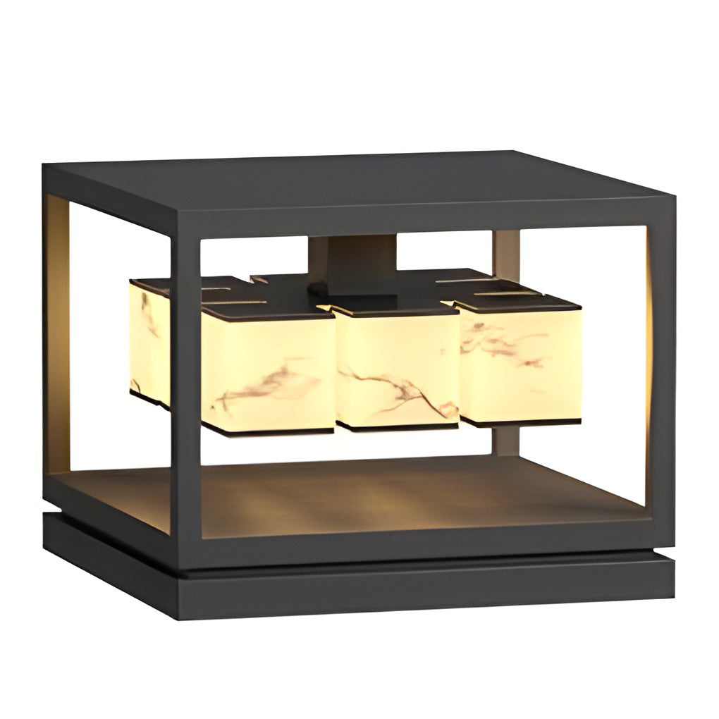 Square Led Waterproof Solar Deck Post Lights