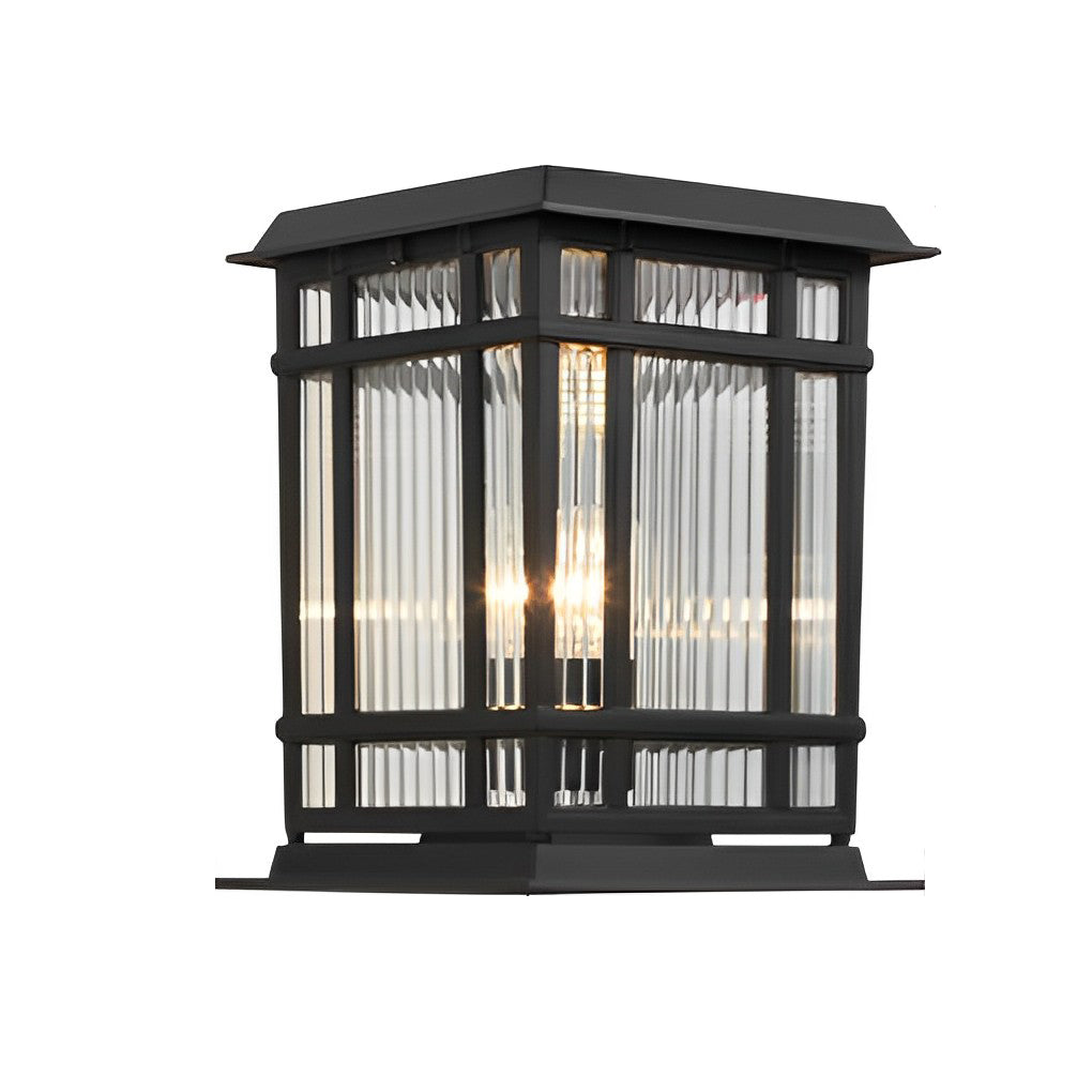 Retro Glass Modern Solar Fence Post Lights Li002318