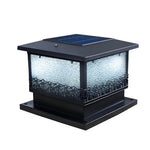 Square Solar Fence Post Lights Ha077384