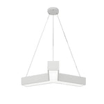 4 Pcs Modern Seamless Y Shaped Linear Led Office Pendant Lights