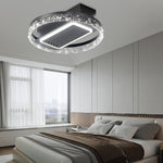 19 7 In Nordic 6 Speeds Bladeless Ceiling Fan With Led Light Remote Control