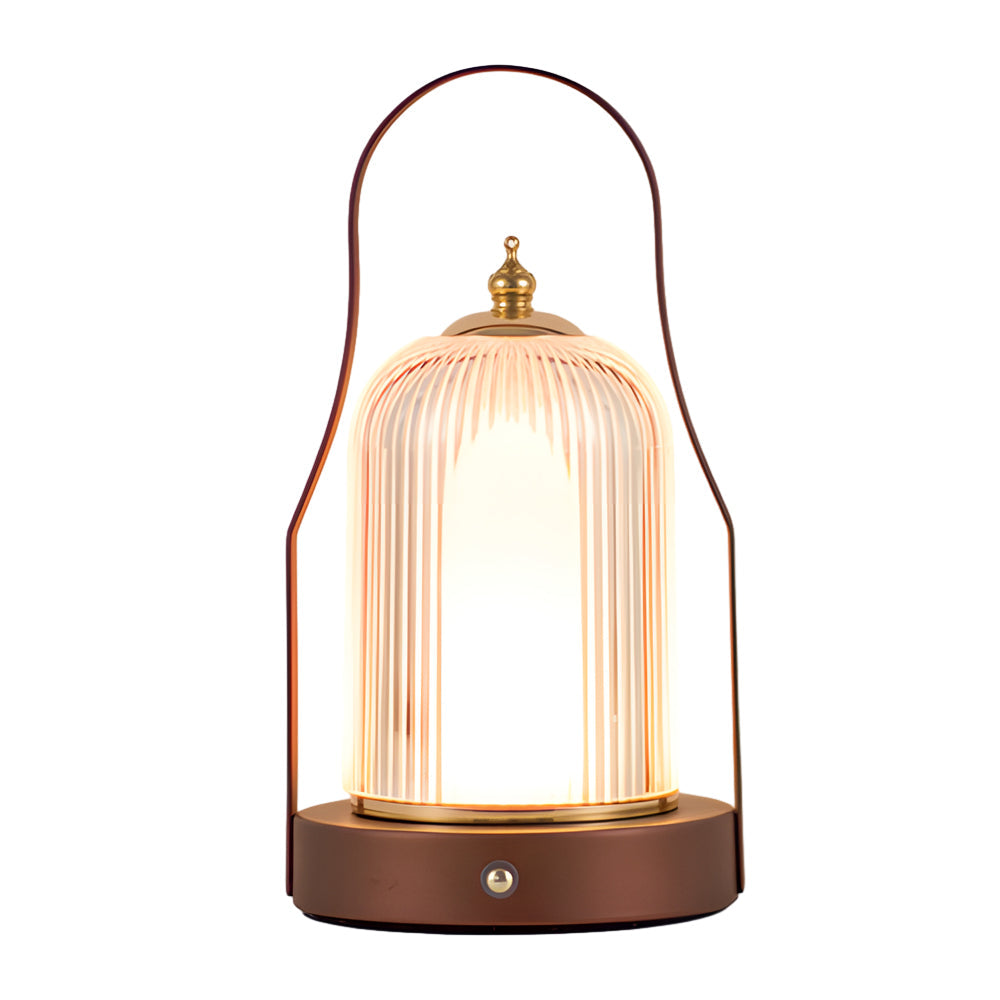 Touch Rechargeable Led Brass Portable Cordless Lantern Table Lamp