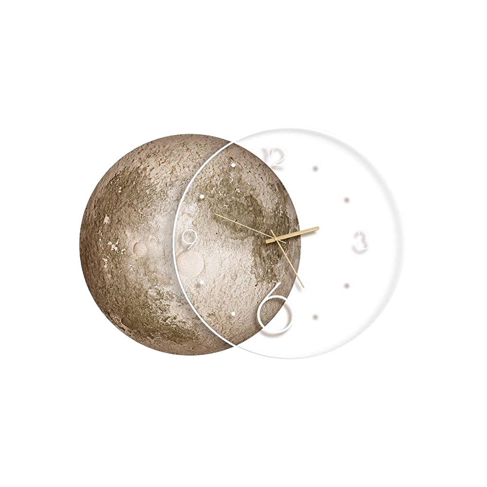 Moon Lunar Wall Clock Usb Remote Control Power Bank Led Wall Painting Lamp Li002757