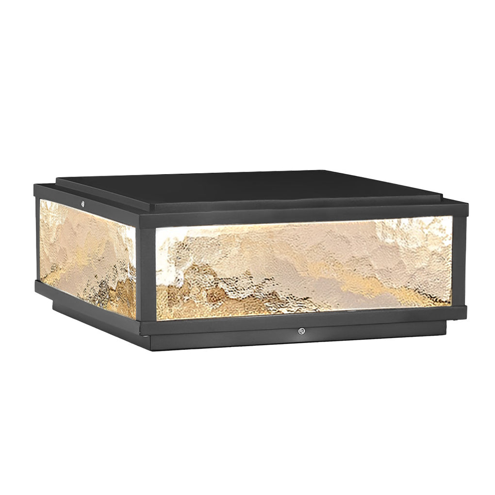 Modern Outdoor Solar Fence Post Light Ha080597