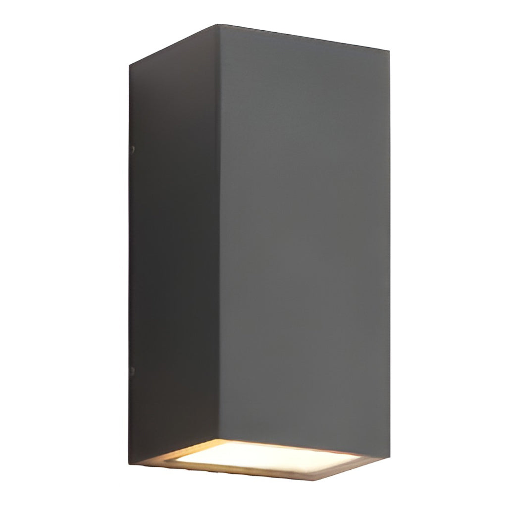 Rectangular Waterproof Up And Down Lights Led Solar Modern Wall Sconce Lighting