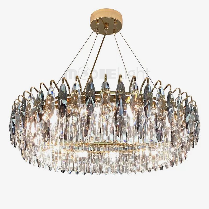 Modern Crystal Chandelier Luxury Gold Finish for Living Room Dining Room