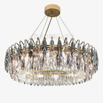 Modern Crystal Chandelier Luxury Gold Finish for Living Room Dining Room