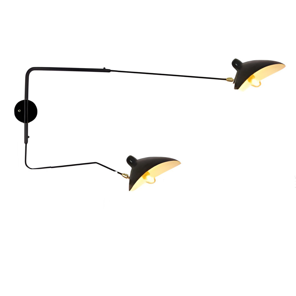 Adjustable Iron Swing Arm Wall Lamp