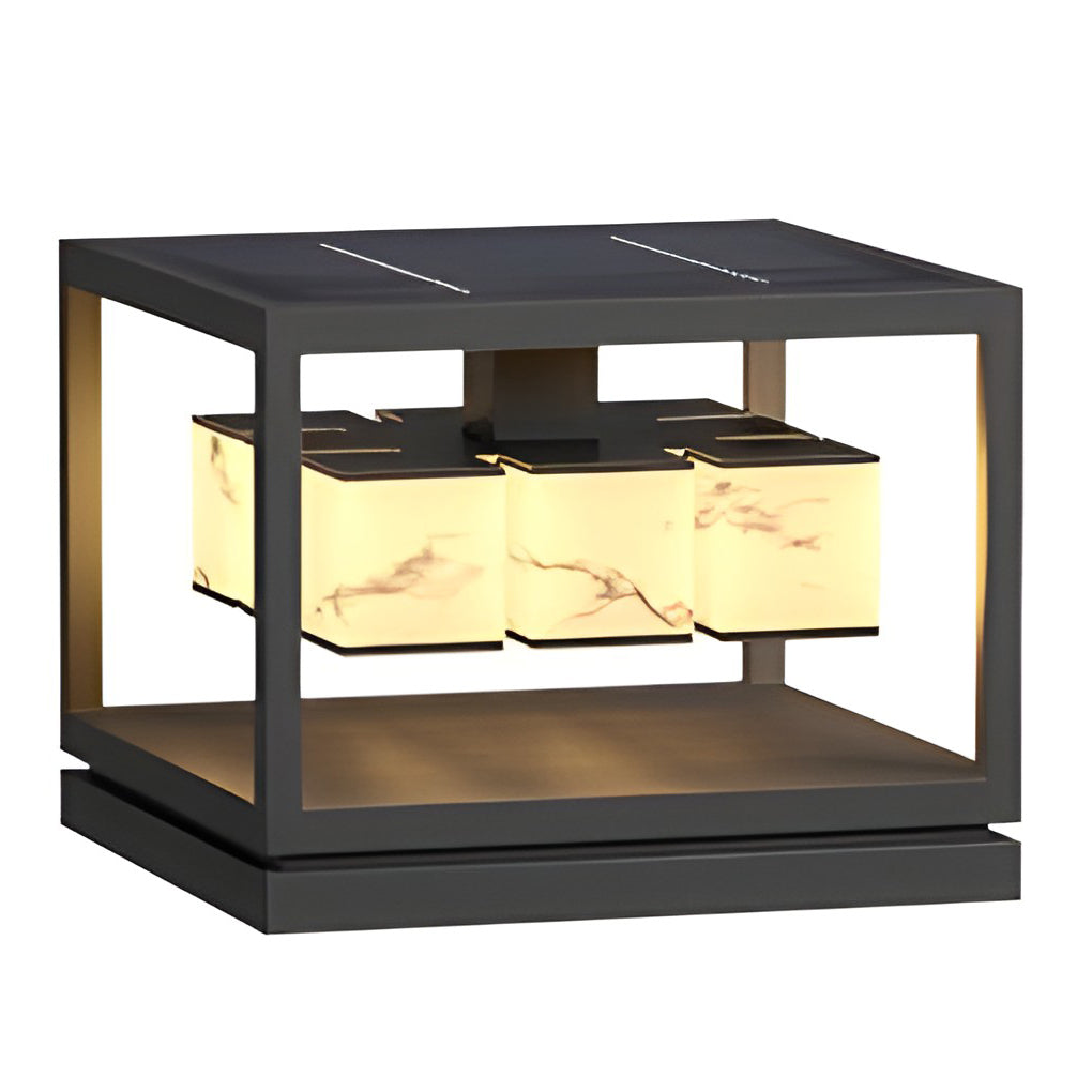 Square Led Waterproof Solar Deck Post Lights