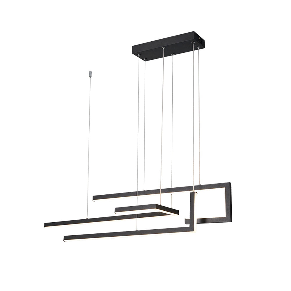 Strips Geometric Led Dimmable With Remote Control Nordic Dining Chandelier Li002745