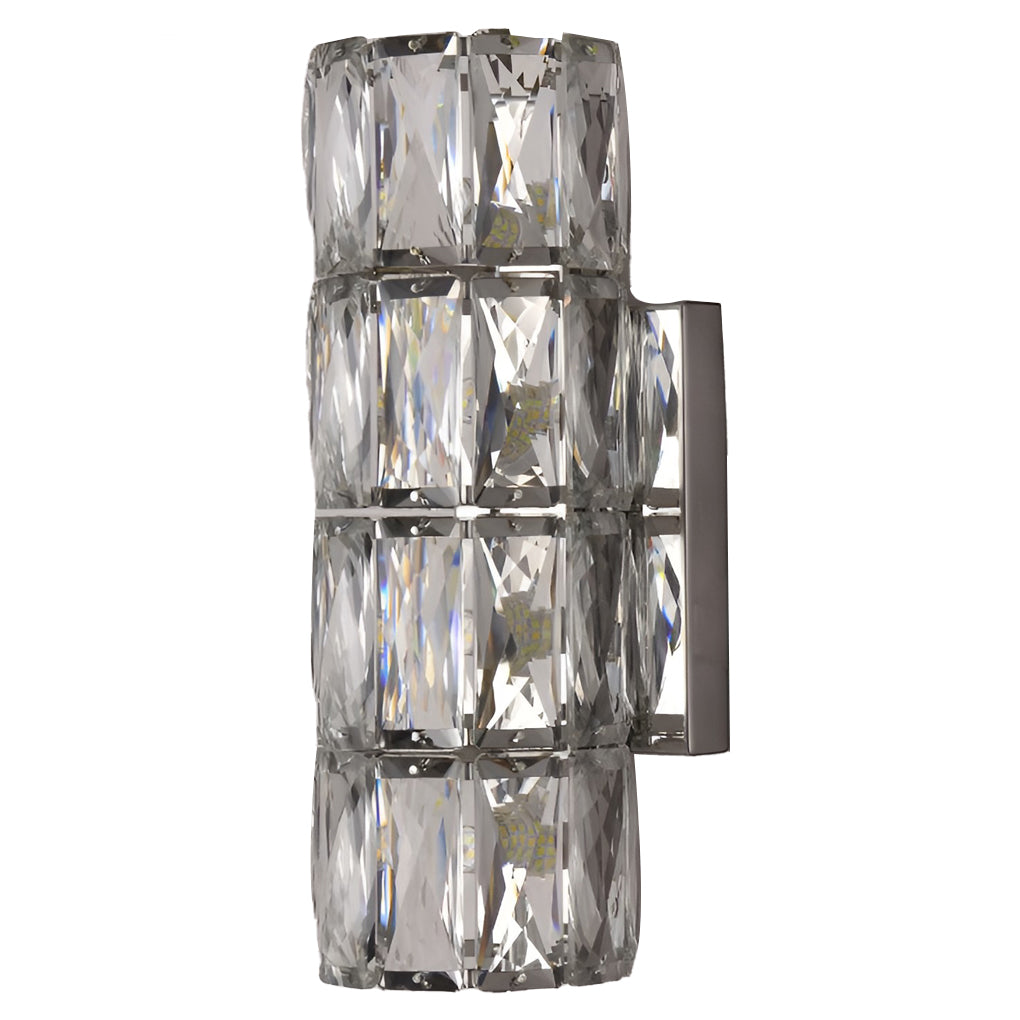 Cylindrical Crystal Three Step Dimming Light Led Modern Wall Sconces Lighting