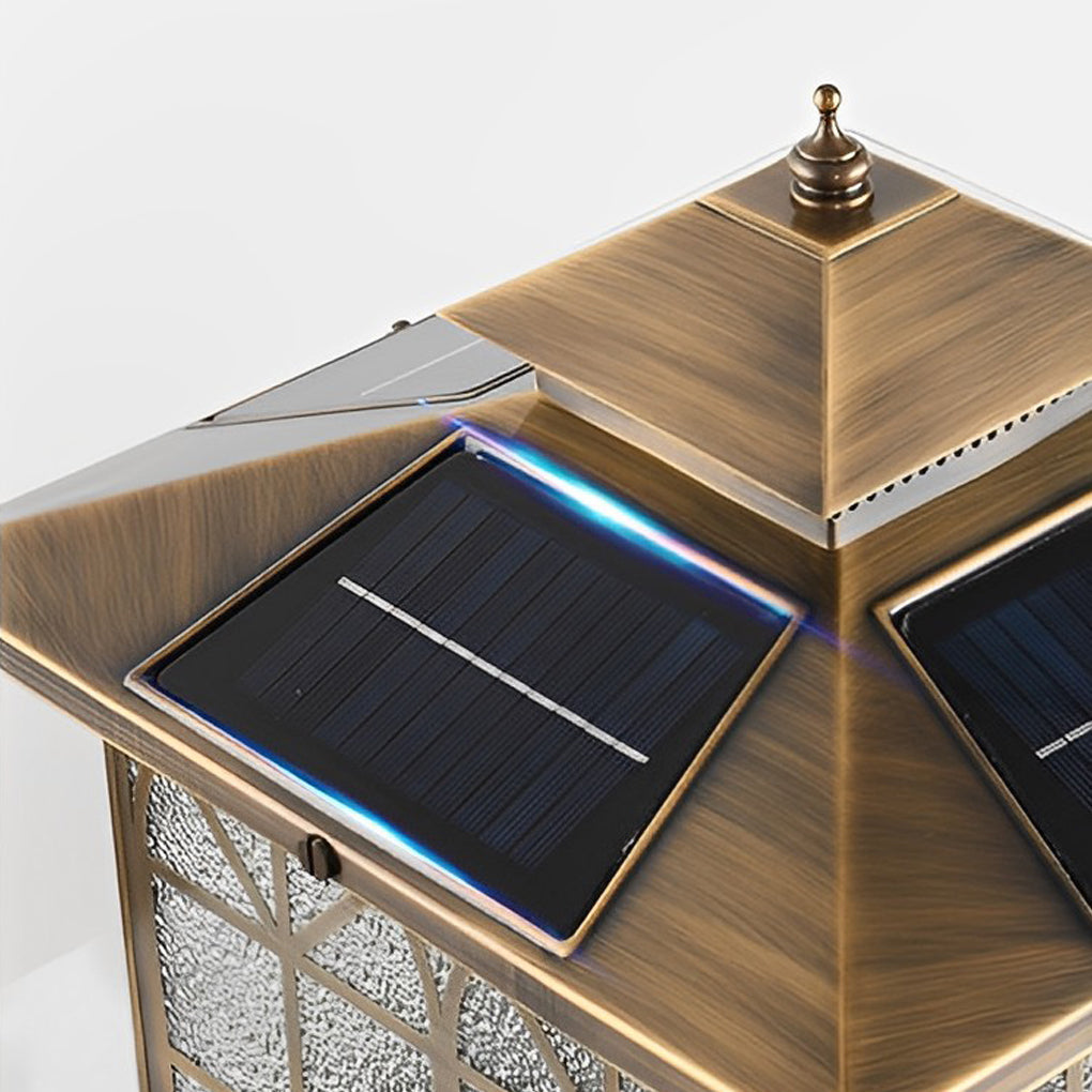 Classical Bronze Solar Post Caps Lights Li002358
