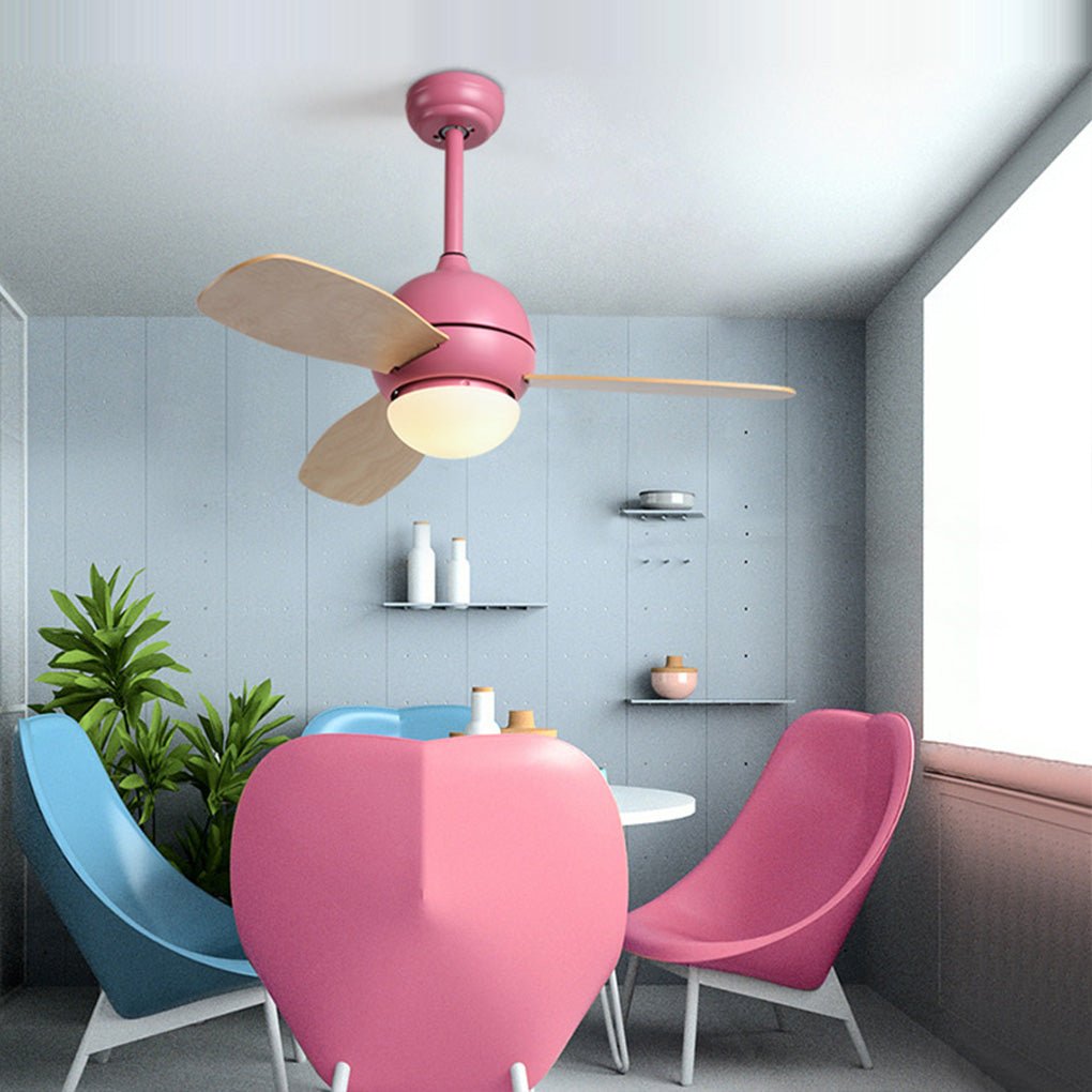 36 Inches Nordic Minimalist Led Remote Control Ceiling Fan Light For Living Room Dining Room