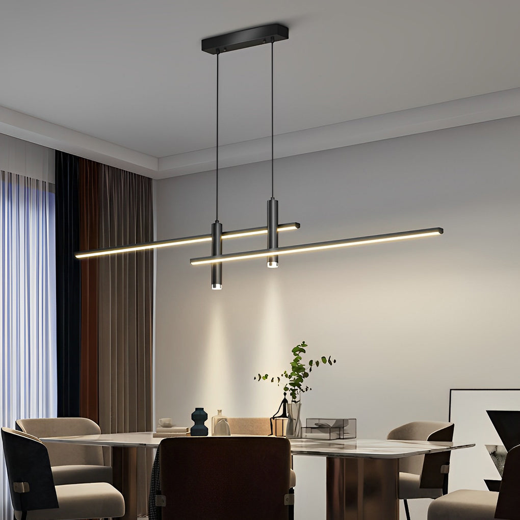 Minimalist Lines Led Modern Chandelier Ha098558