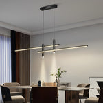 Minimalist Lines Led Modern Chandelier Ha098558