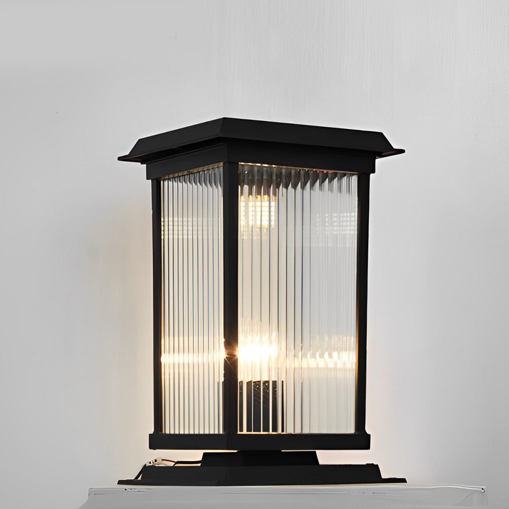 Retro Glass Modern Solar Fence Post Lights Li002318