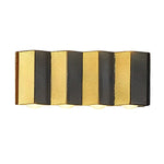 Black Gold Aluminum Led Outdoor Up Down Wall Light