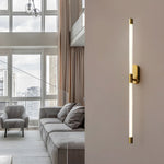Acrylic Tube Tall Linear Wall Semi Flush Mount Sconce