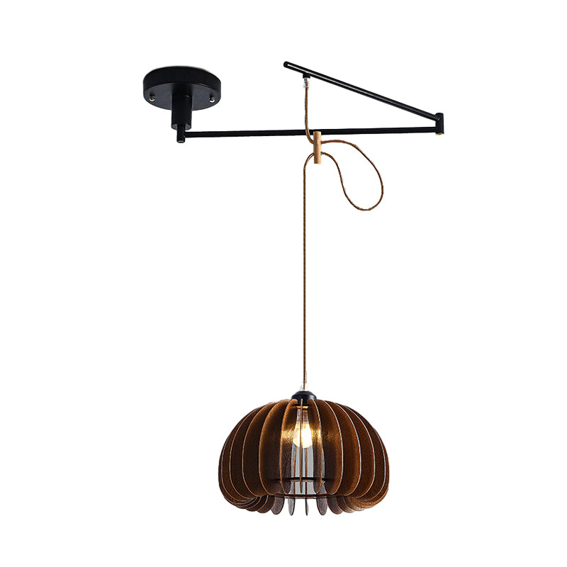Wood Swing Arm Modern Chandelier Li002610