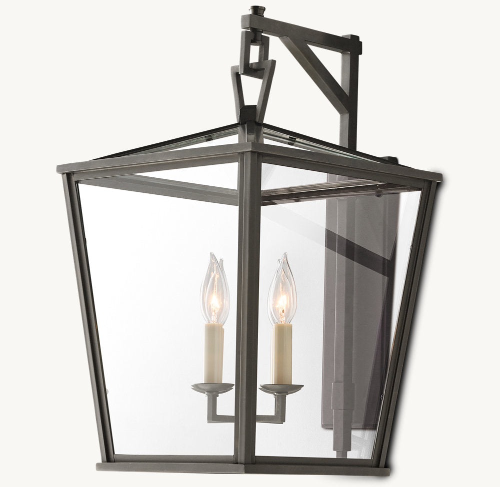 19TH C. ENGLISH OPENWORK OUTDOOR SCONCE 22'