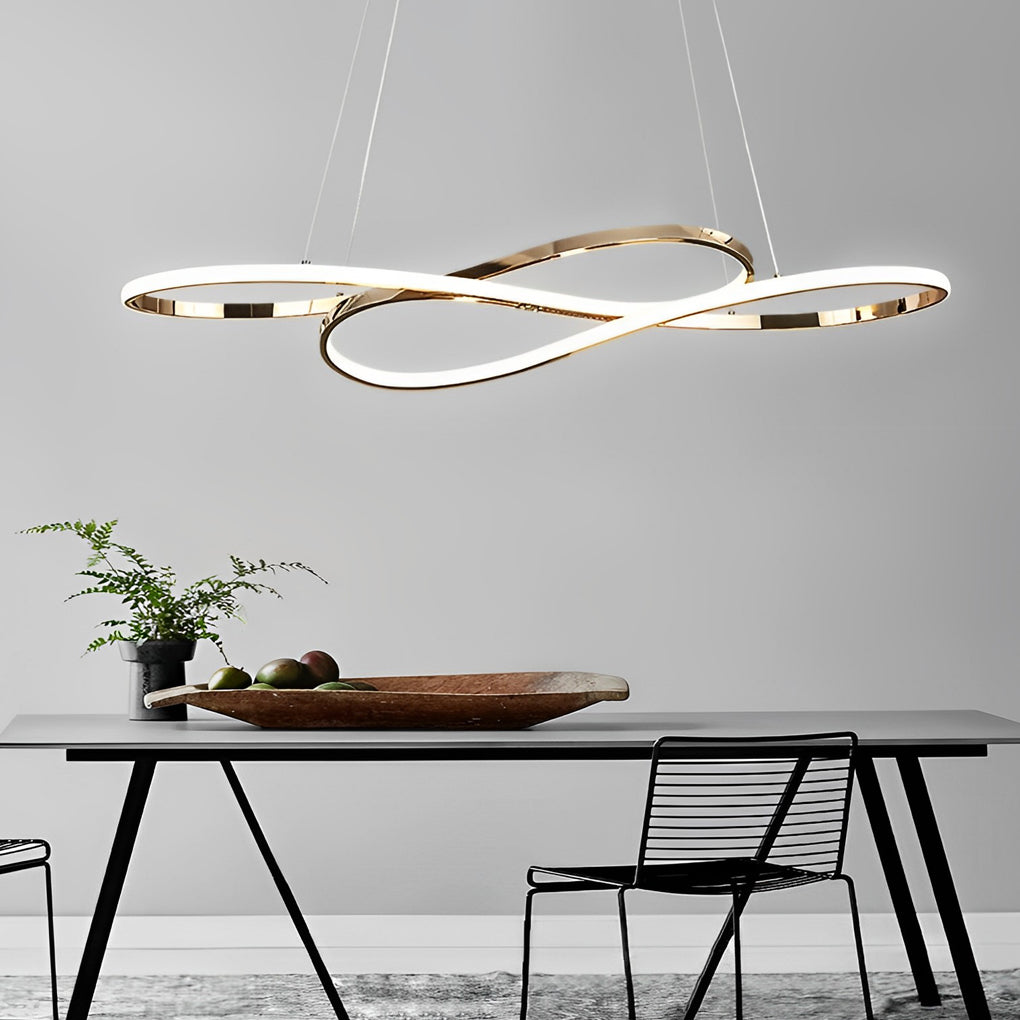 Wavy Double Ceiling Hanging Lamp Li002264